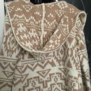 Soft, Aztec Cardigan with Hood